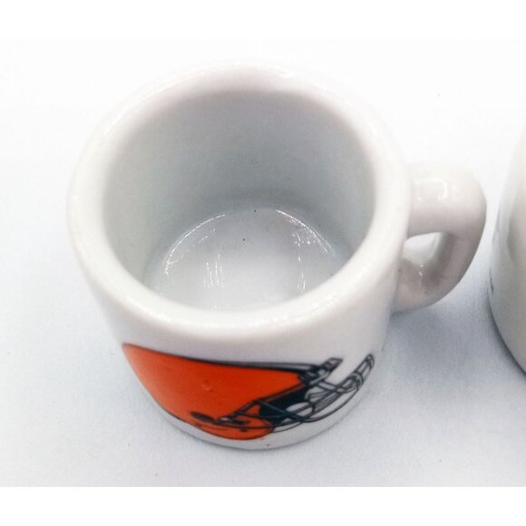 Miniature NFL Mugs Team Helmet Collectible Pair Browns Chargers Vintage 1.25 In - Picture 4 of 16